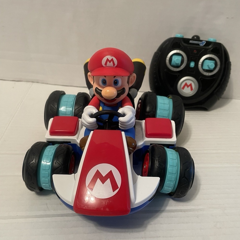 Super Mario Kart RC Car World Nintendo Anti-Gravity W/ Remote Tested Working - Picture 2 of 8